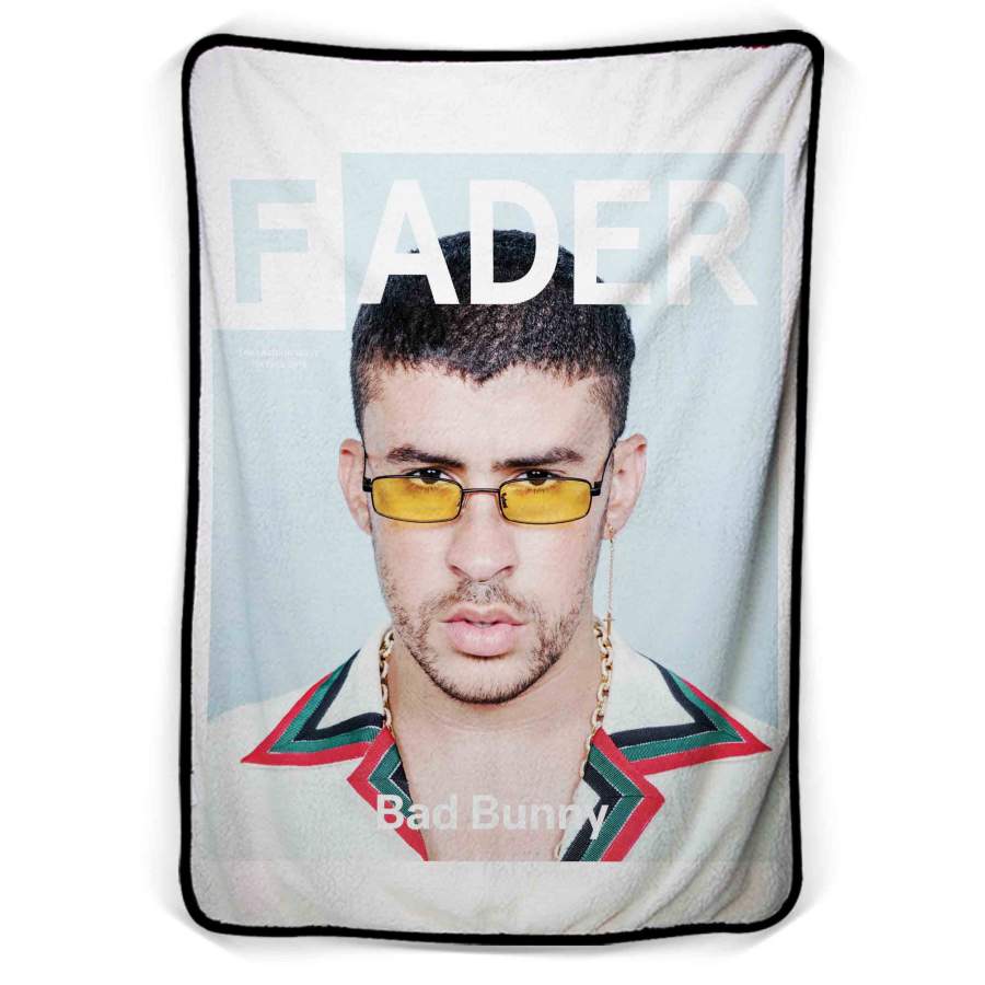 Bad Bunny Fader Fleece Blanket