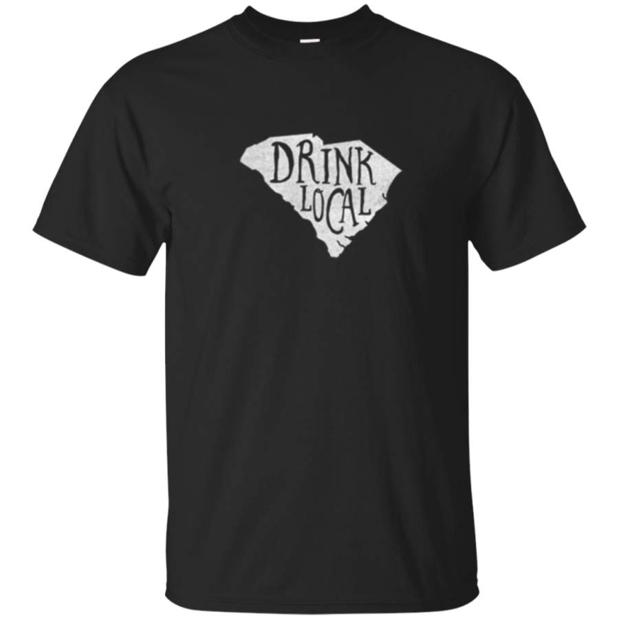 AGR Drink Local South Carolina State Outline Craft Beer T-shirt