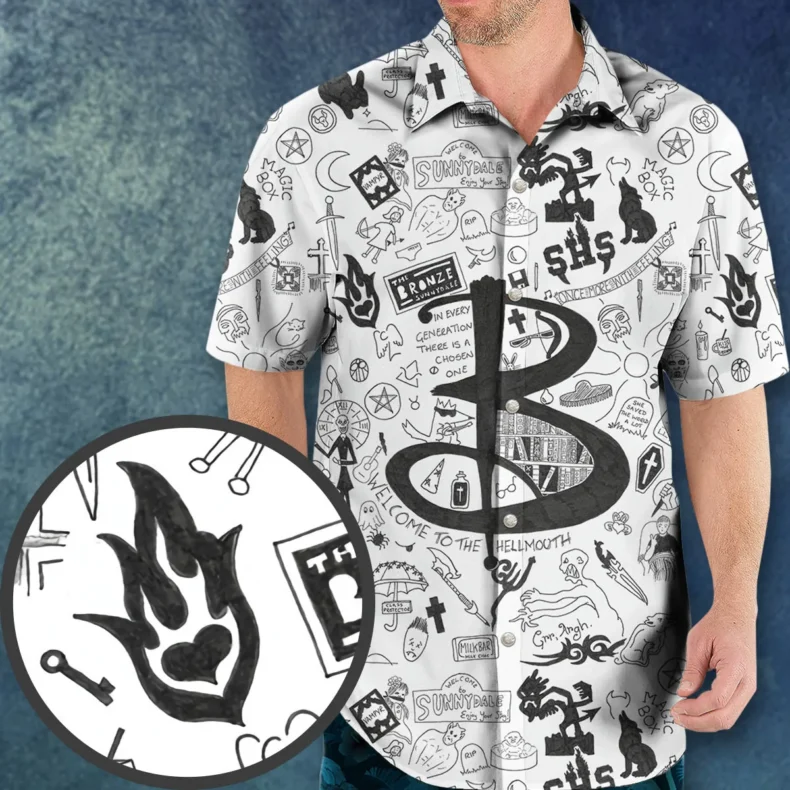 Buffy The Vampire Slayer Pattern Hawaiian Shirt