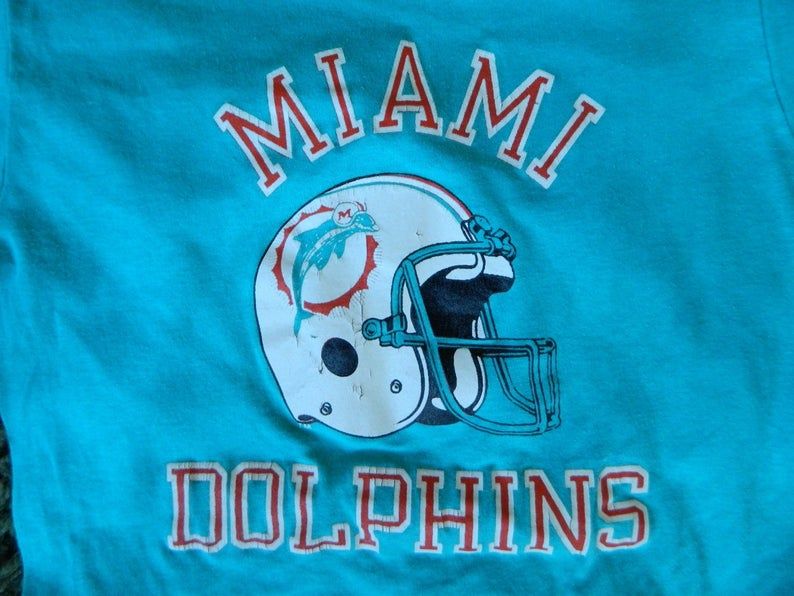 Miami Dolphins 1980S Soft Vintage Tee Shirt