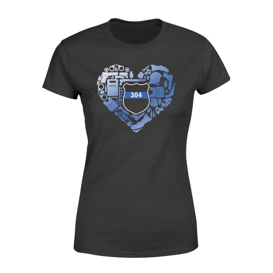 Personalized Shirt – Police Things Heart – Police Badge – Standard Women’s T-shirt