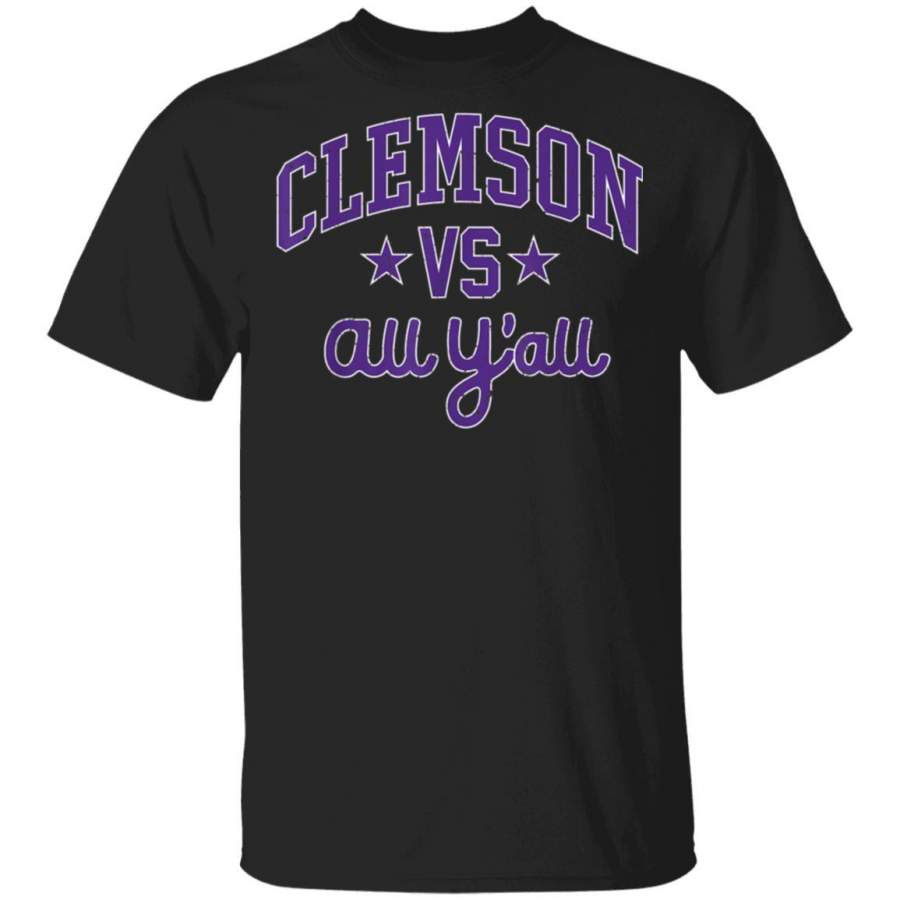 Clemson Vs. All Y’all Vintage Distressed Retro Tiger Gift T-Shirt