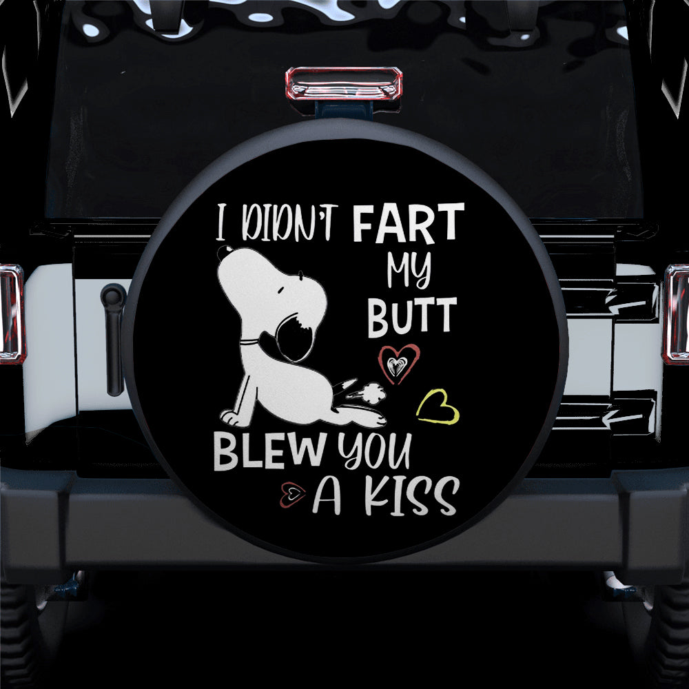 Snoopy Fart Butt Blew You A Kiss Funny Jeep Car Spare Tire Covers Gift For Campers