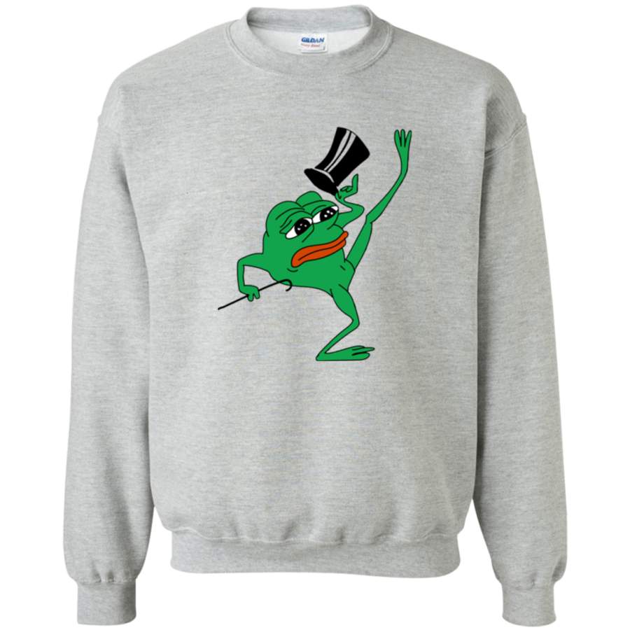 AGR Tophat Pepe Crewneck Pullover Sweatshirt