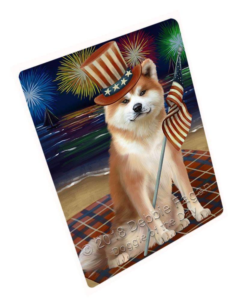 4Th Of July Independence Day Firework Akita Dog Blanket Blnkt84738