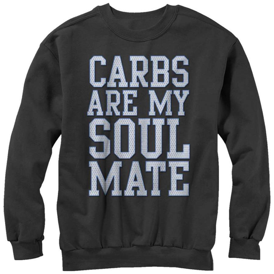 CHIN UP Women’s Carbs Are My Soulmate  Sweatshirt Black