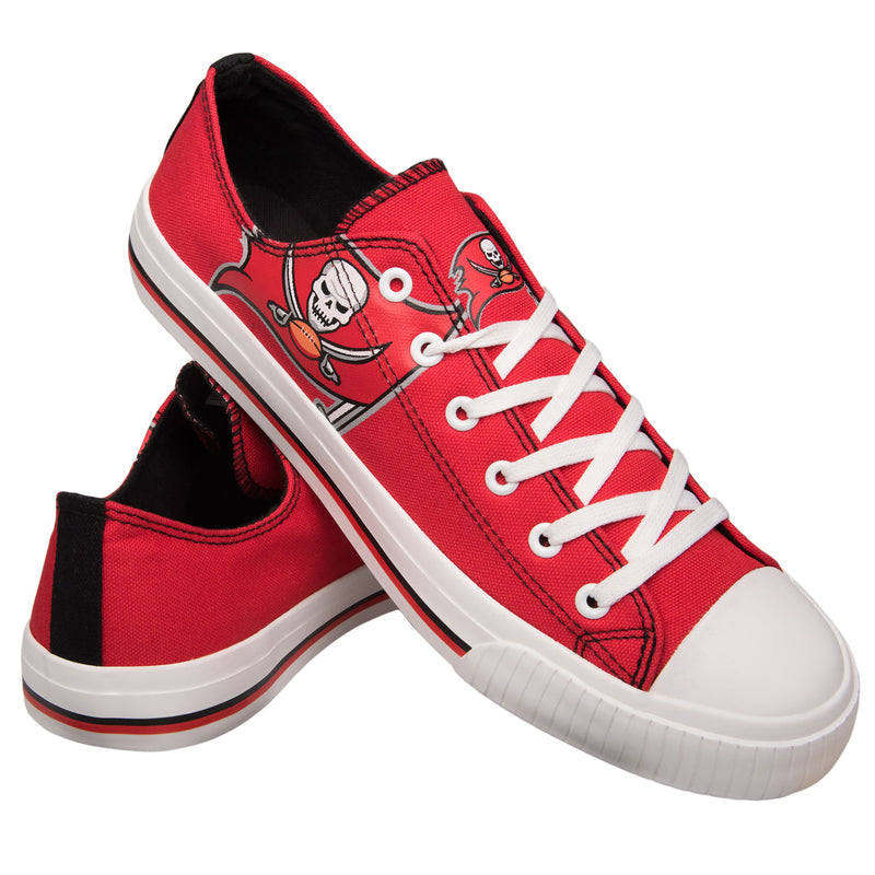 Tampa Bay Buccaneers NFL Mens Low Top Big Logo Canvas Shoes