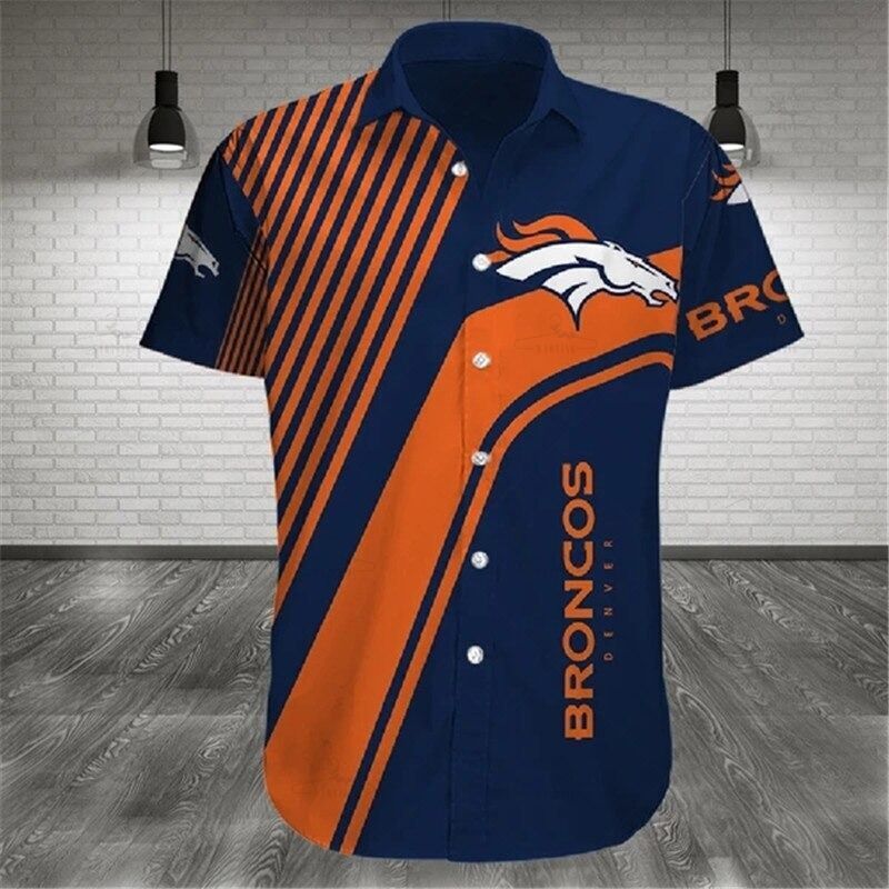 Denver Broncos Shirt Summer Cross Design S