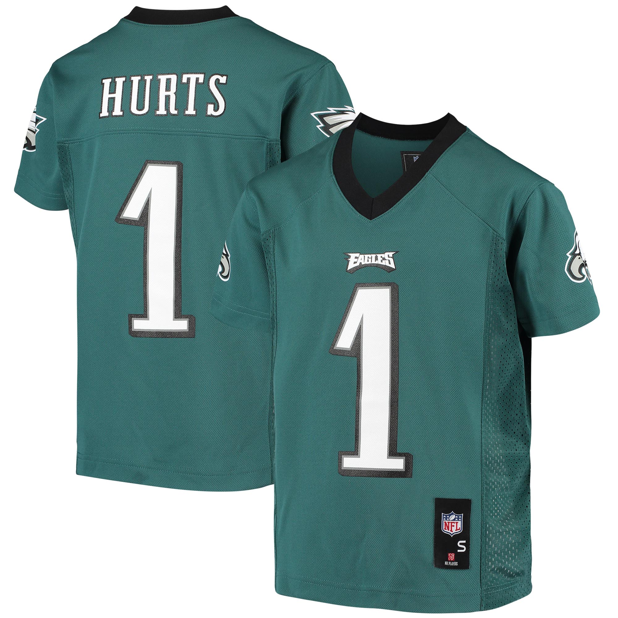 Youth Philadelphia Eagles Jalen Hurts Green Player Jersey