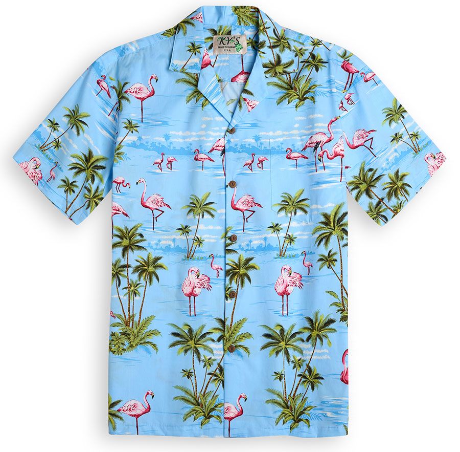 Flamingo Blue Awesome Design Hawaii Shirt Ha47983