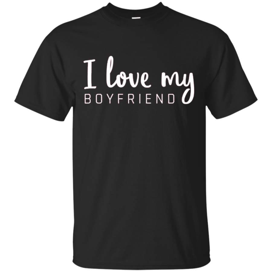 AGR I Love My Boyfriend Girlfriend Matching Couple Shirts Outfit