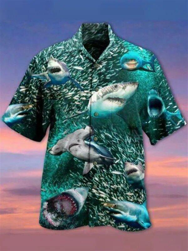 Apayprint – Shark 3D All Over Printed Hawaiian Shirt