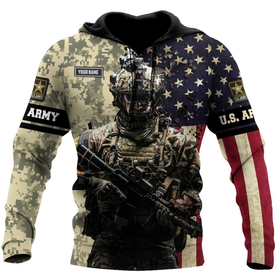 Army Customize Name 3D All Over Printed Shirts MH18112005