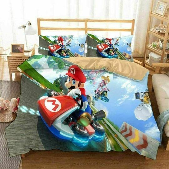 Super Mario Bros 2 Duvet Quilt Bedding Set 3