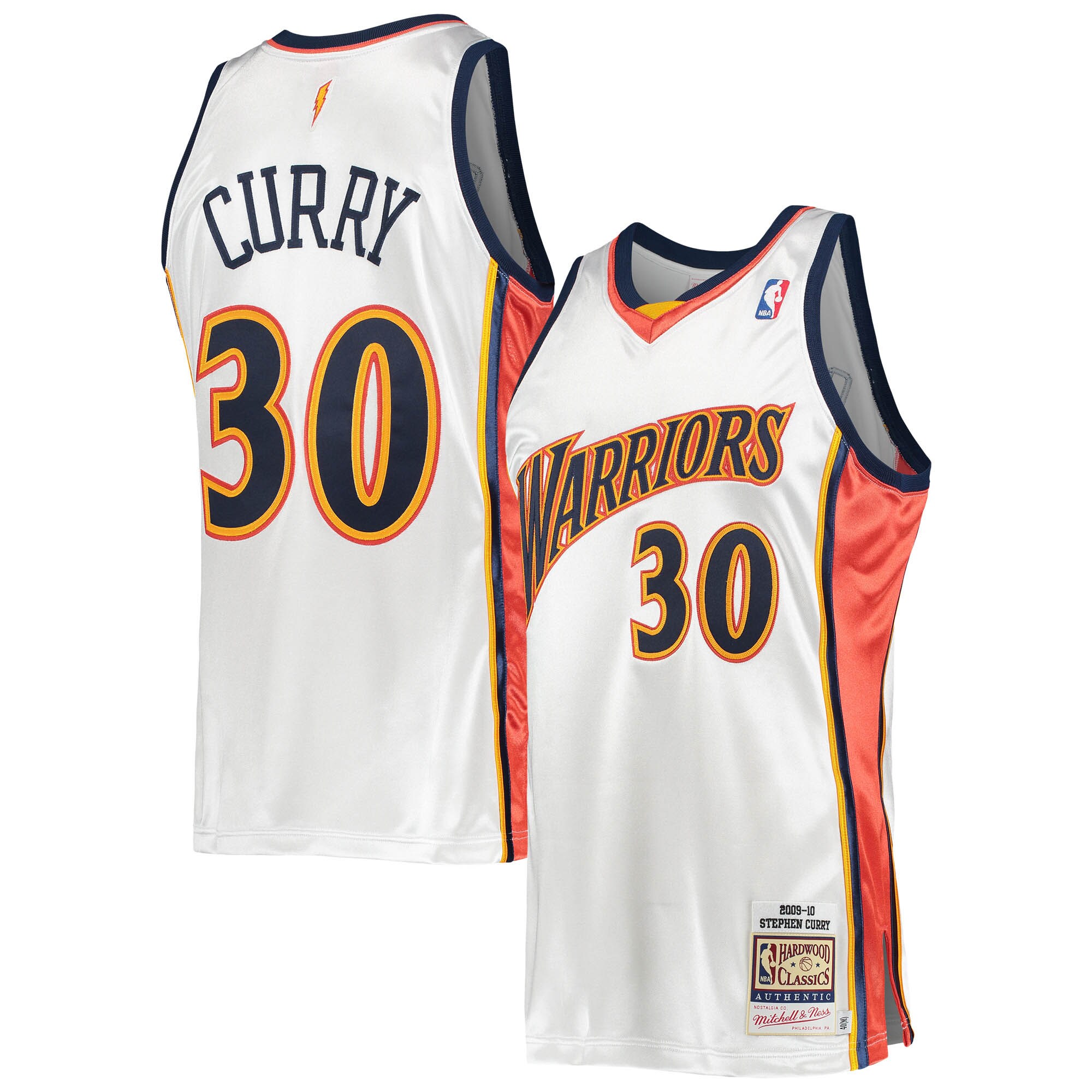 Stephen Curry Golden State Warriors Mitchell & Ness 2009/10 Hardwood Classics Authentic Jersey – White