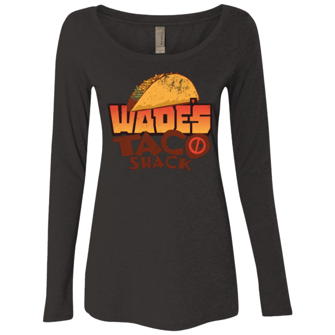 Wade Tacos Womens Triblend Long Sleeve Shirt