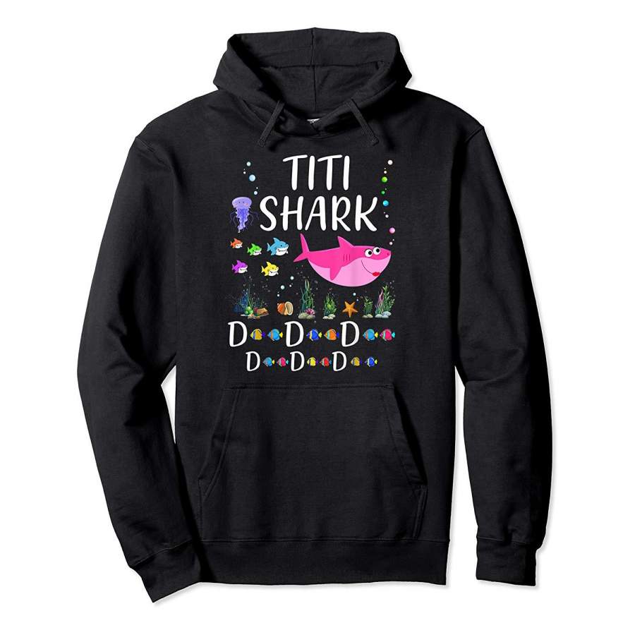 Titi Shark Doo Doo Shirt Matching Family Shark Hoodie Premium Tee