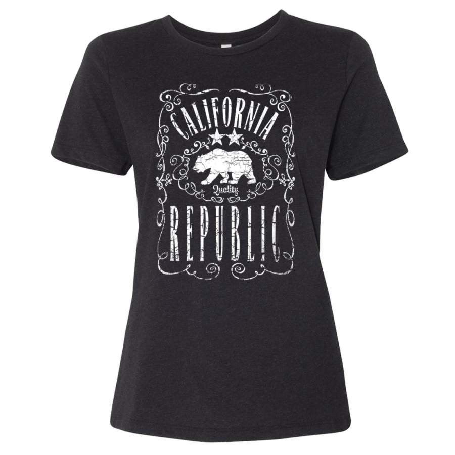 California Republic JD Whiskey Women’s Relaxed Jersey Tee