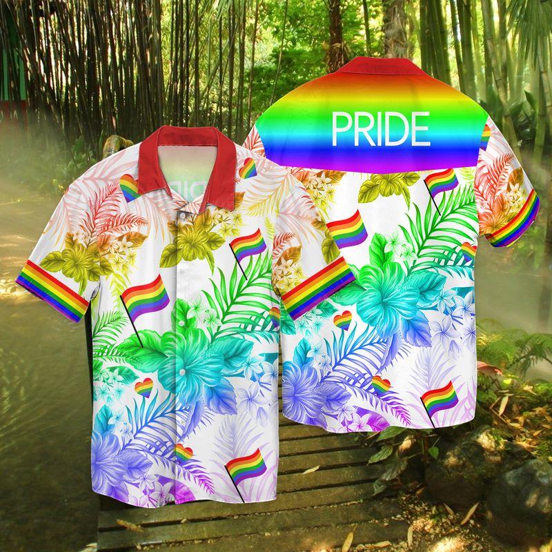 Lgbt Flag Hawaii Shirt For Men Women Ha77768