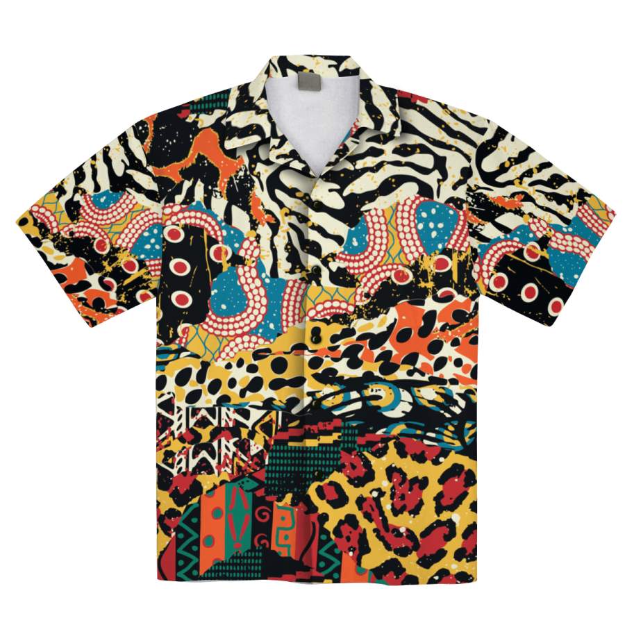 African Patchwork 2 Hawaii Shirt Ha19506