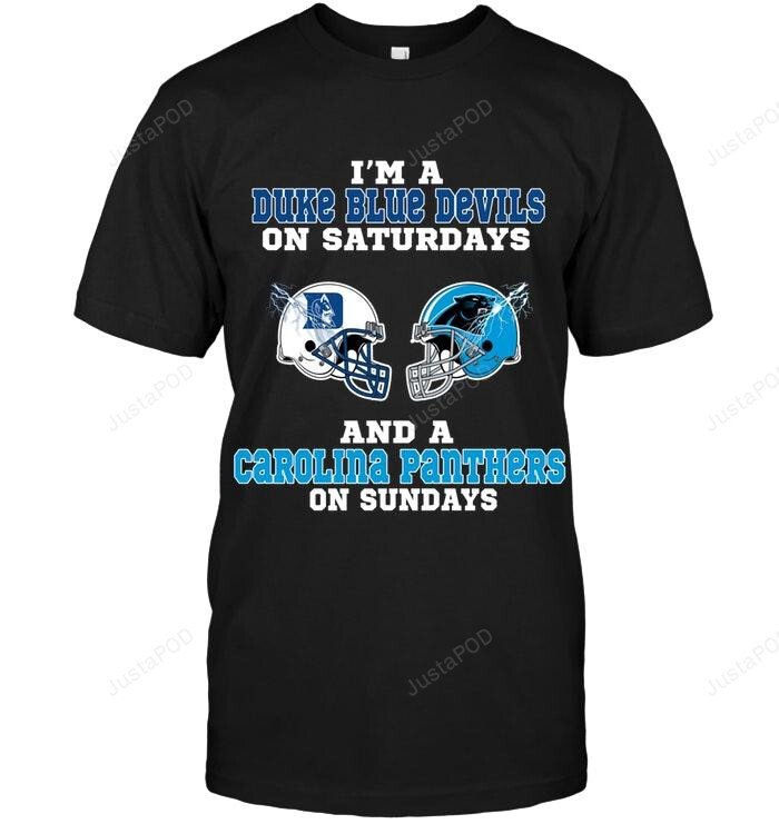 Im Duke Blue Devils And Carolina Panthers On Sundays T-Shirt