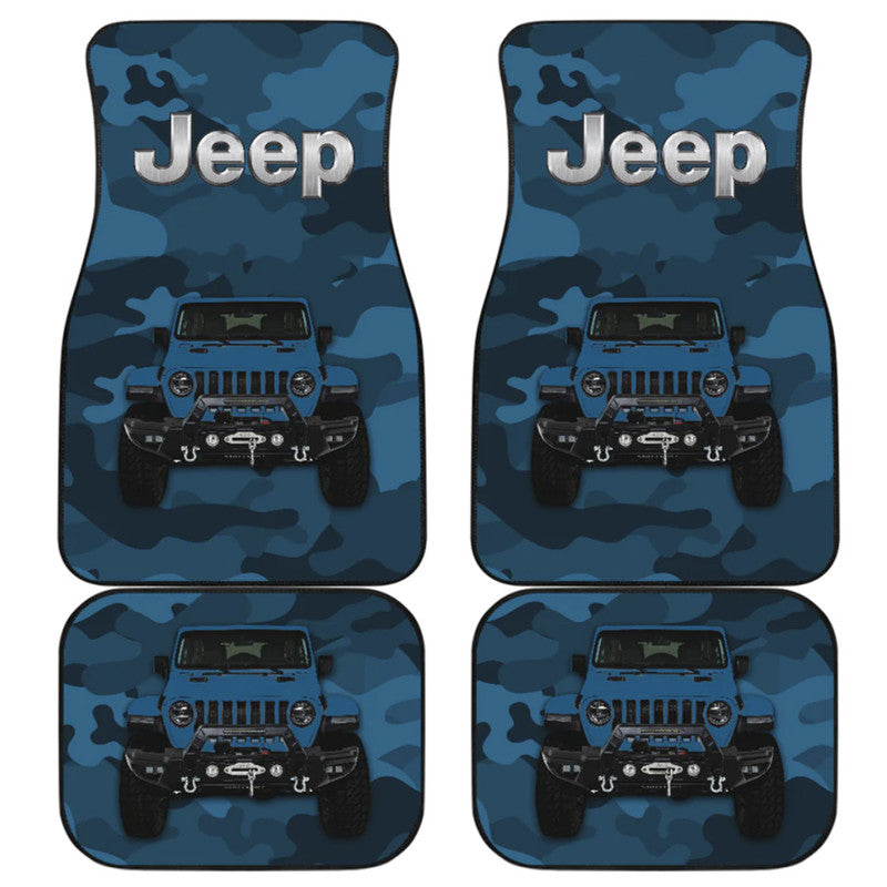 Jeep Car Mats – Car Floor Mats Car Accessories Camouflage – Blue Lt8