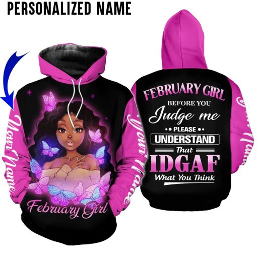 Personalized Black Girl 3D Over Printed