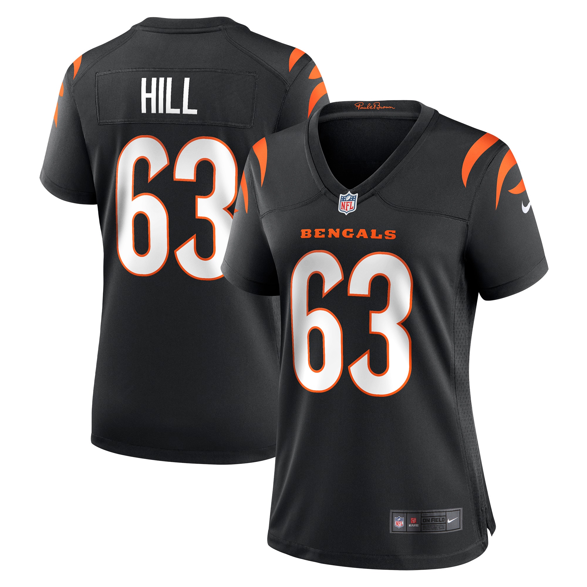 Women’s Cincinnati Bengals Trey Hill Black Game Jersey