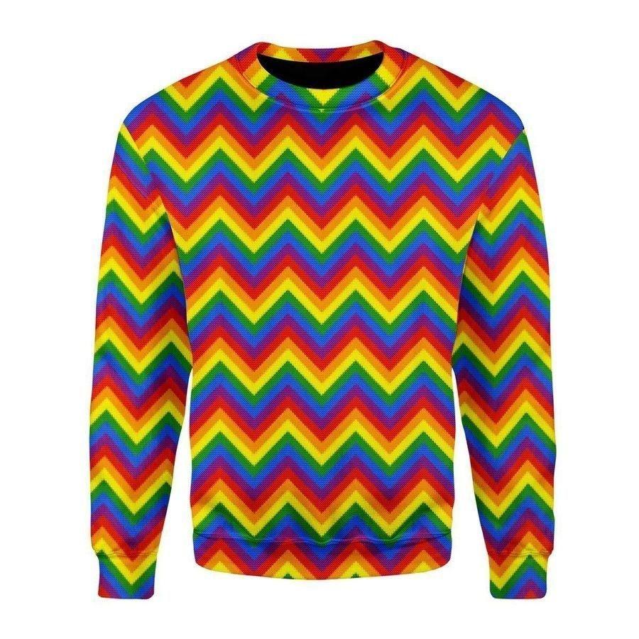 Rainbow Pride Ugly Christmas Sweater | For Men & Women | Adult | Us5926