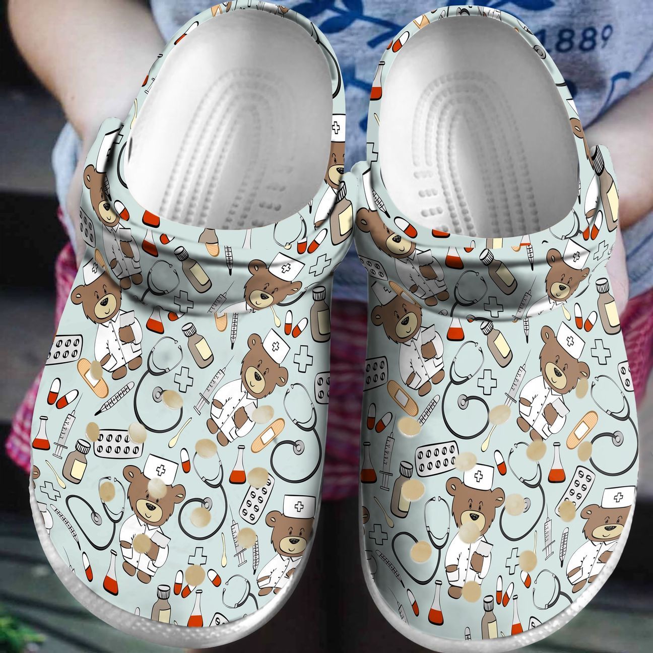 Nurse Personalized Clog, Custom Name, Text, Color, Number Fashion Style For Women, Men, Kid, Print 3D Nursing Life