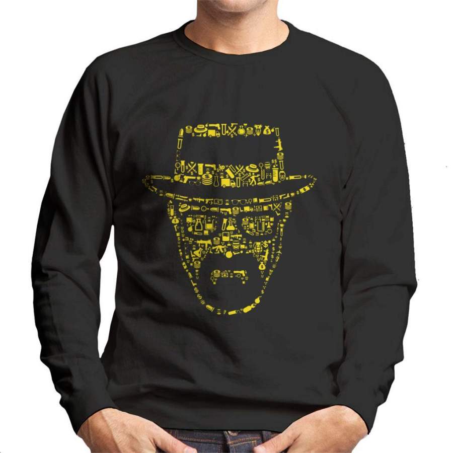 Breaking Bad Heisenberg Collage Men’s Sweatshirt