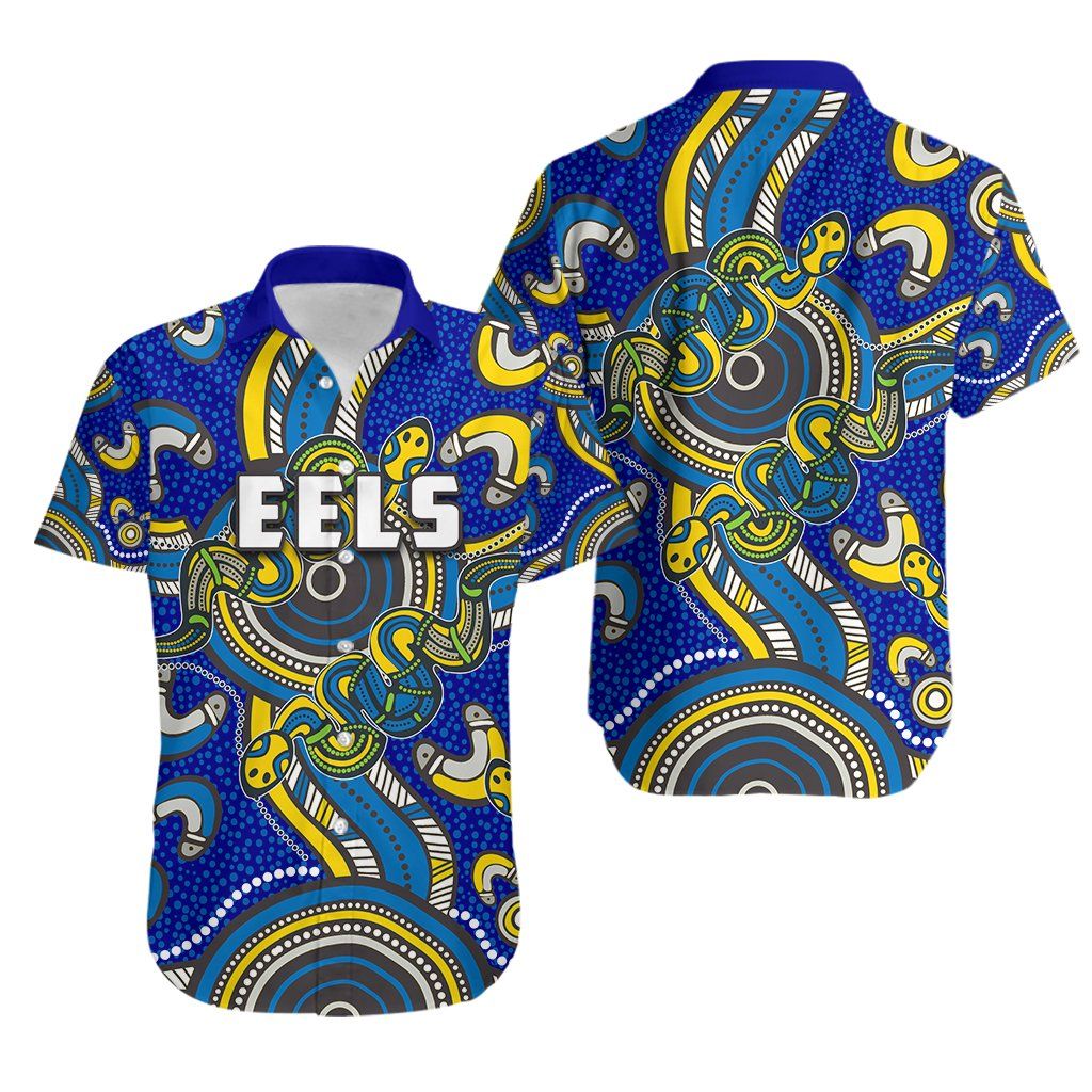 Parramatta Eels Hawaii Shirt Aboriginal Rugby Style Ha56351