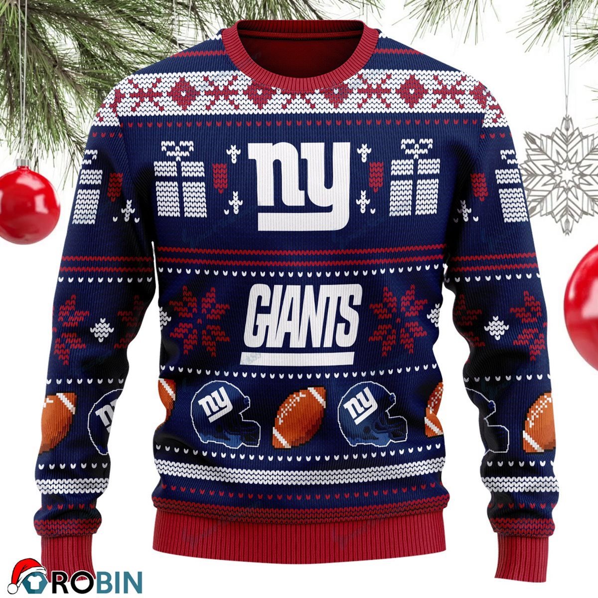 New York Giants Gift For Fan Ugly Wool Sweater Christmas Sweatshirt 184Rbsw