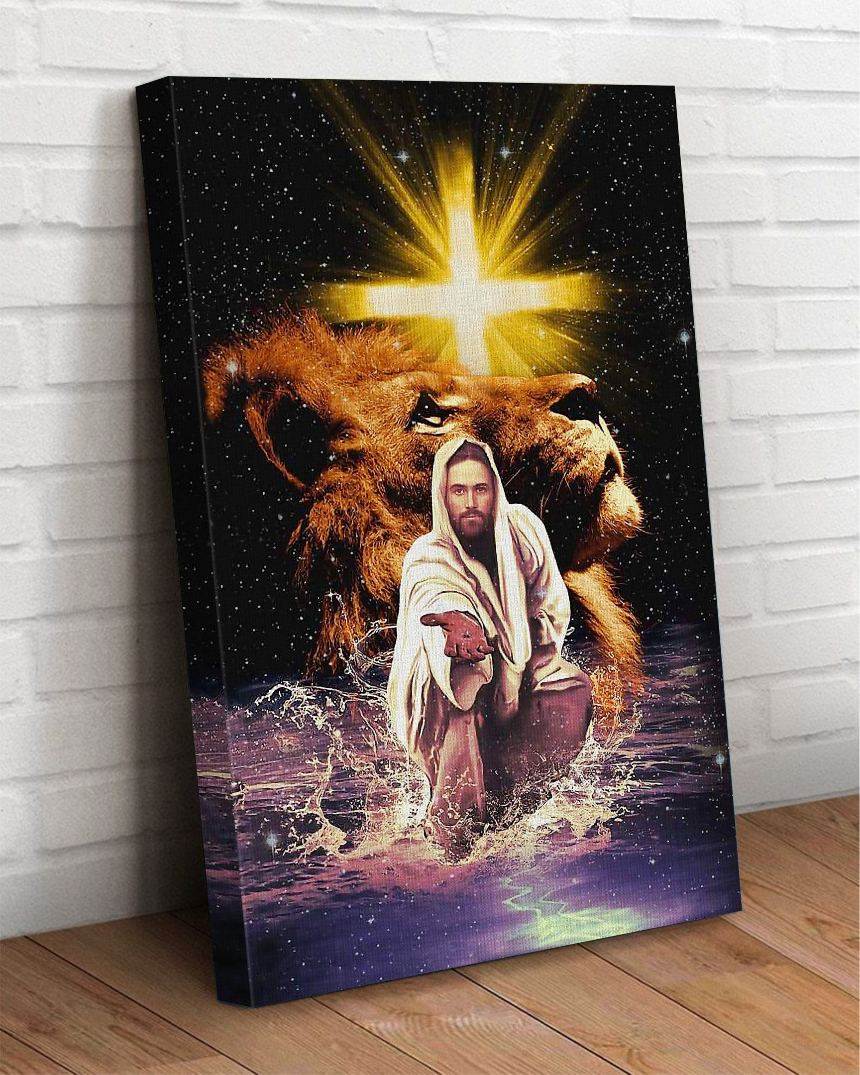 & Canvas | Jesus Give Me Your Hand , Lion And God That Is Who You Are Canvas Wall Art, Jesus Canvas, Christian Canvas, Home Decor