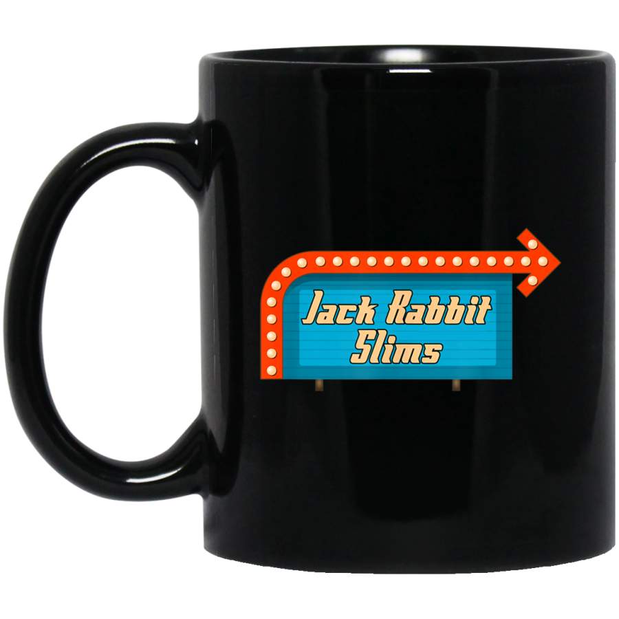 Jack Rabbit Slims – Vintage Retro Movie Mugs Black Mug