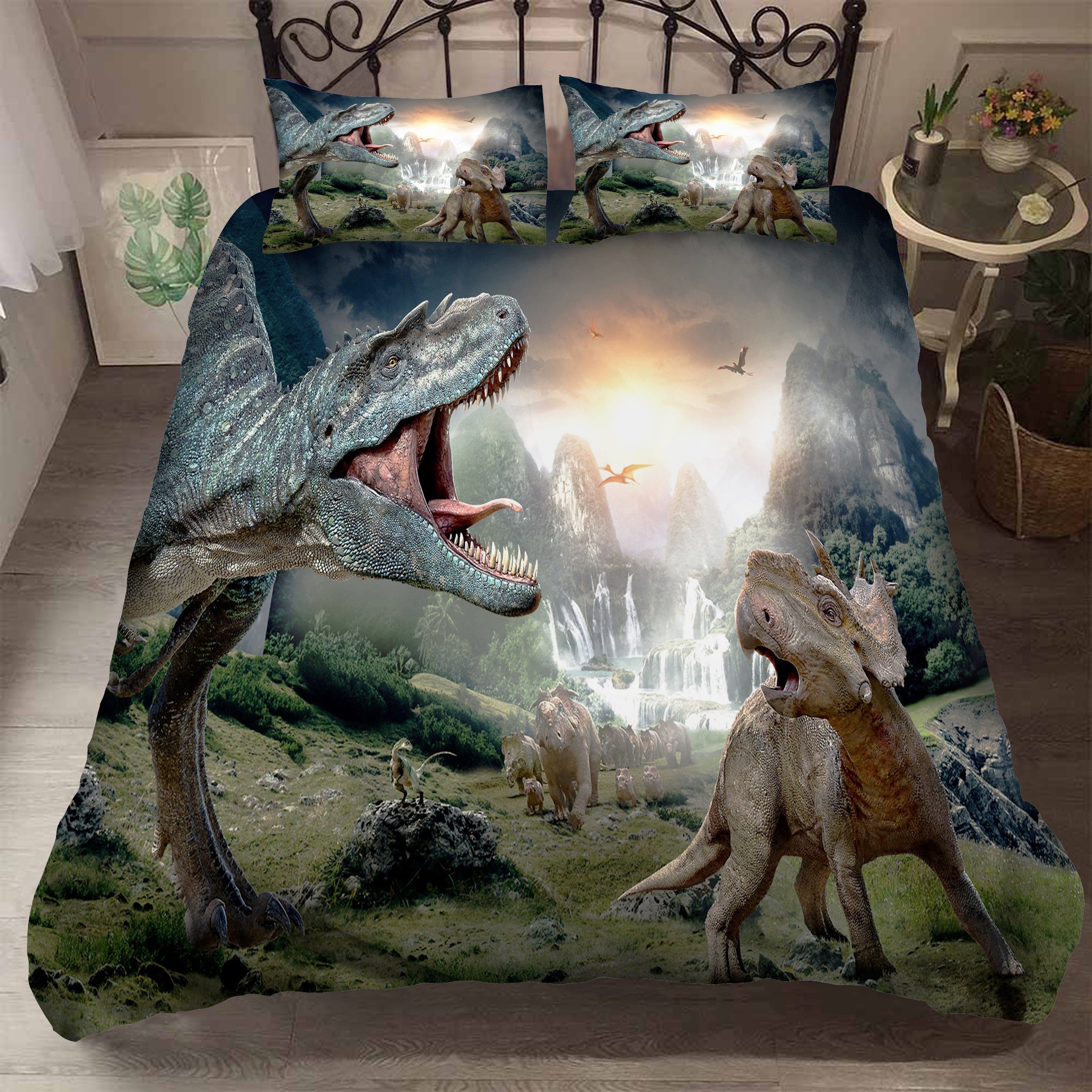 3D Animal Skeleton Jurassic Park Quilt Cover Set Bedding Set Duvet Cover Pillowcases 15