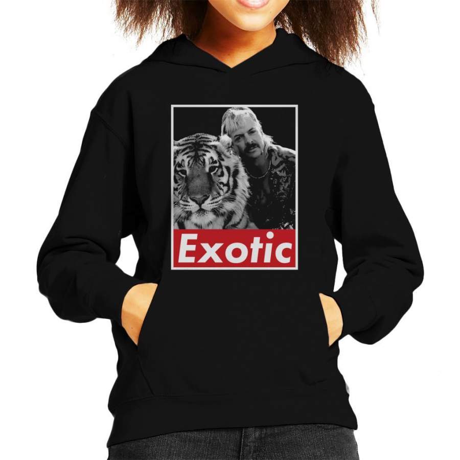 Joe Exotic Retro Tiger King Kid’s Hooded Sweatshirt