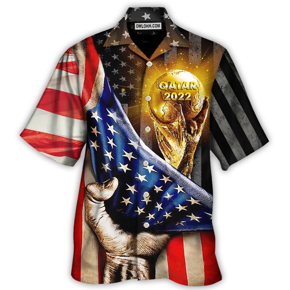 World Cup Qatar 2022 Usa Will Be The Champion – Hawaiian Shirt  – Owl Ohh