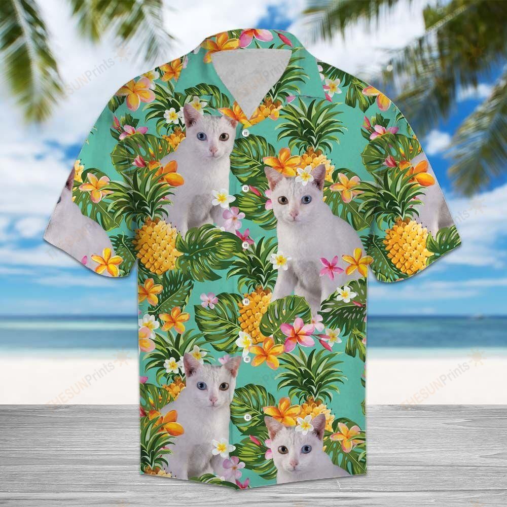 Tropical Pineapple Khao Manee Hawaiian Shirt Ha24522