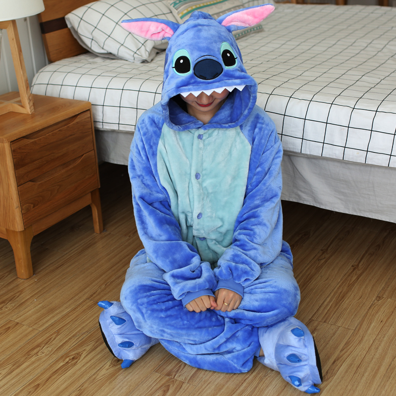 Women Pajamas Kigurumi Animal Onesies For Adults Men Cartoon Sleepwear Anime One-Piece Pijama Kids Birthday Gift Cosplay Costume alx