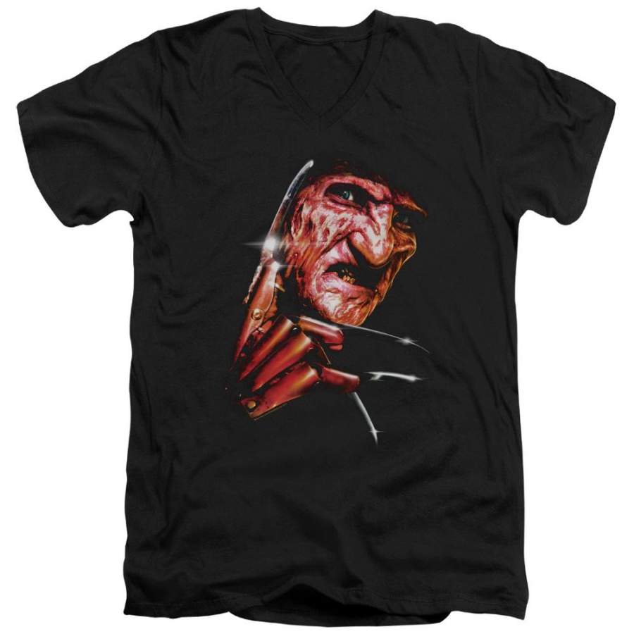 A Nightmare on Elm Street Freddys Face Men’s V-Neck T-Shirt