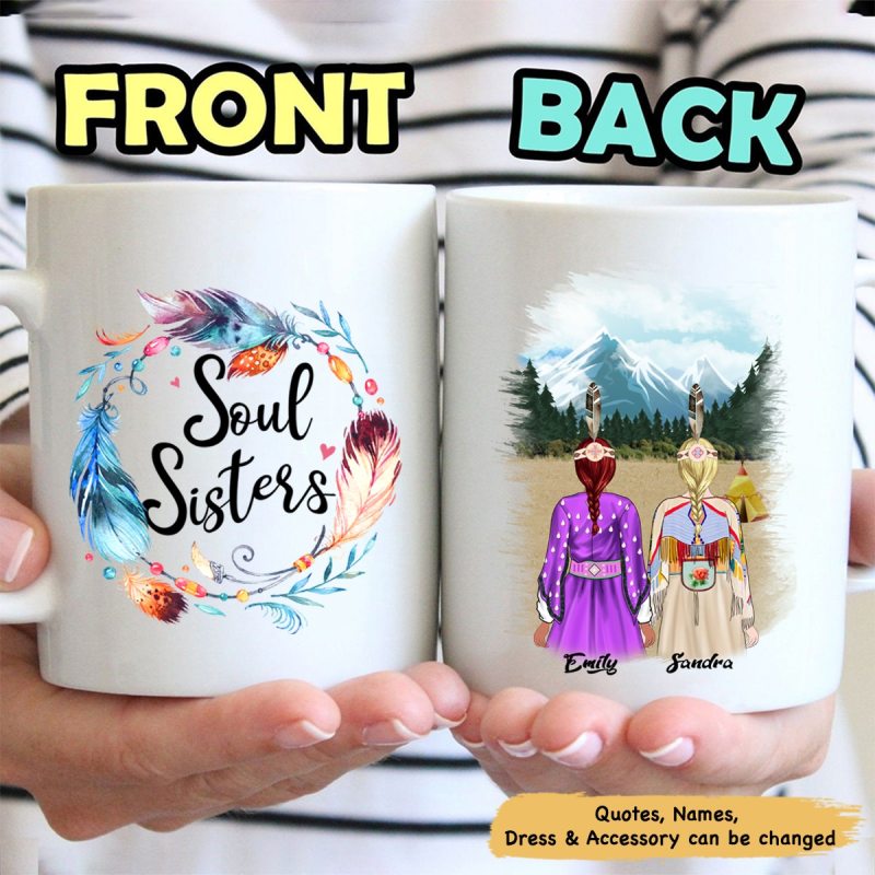 Personalized Native American Besties Mug – Soul Sister