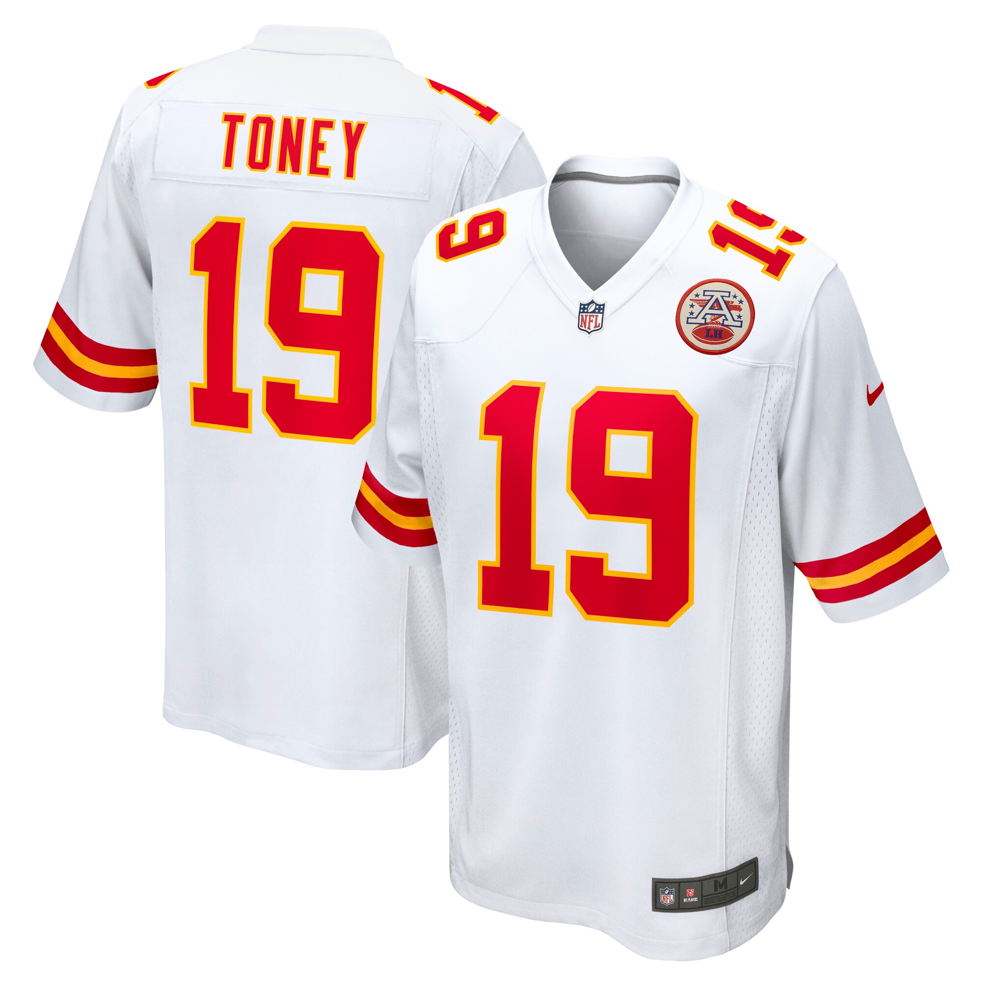 Men’s Kansas City Chiefs Kadarius Toney White  Game Jersey