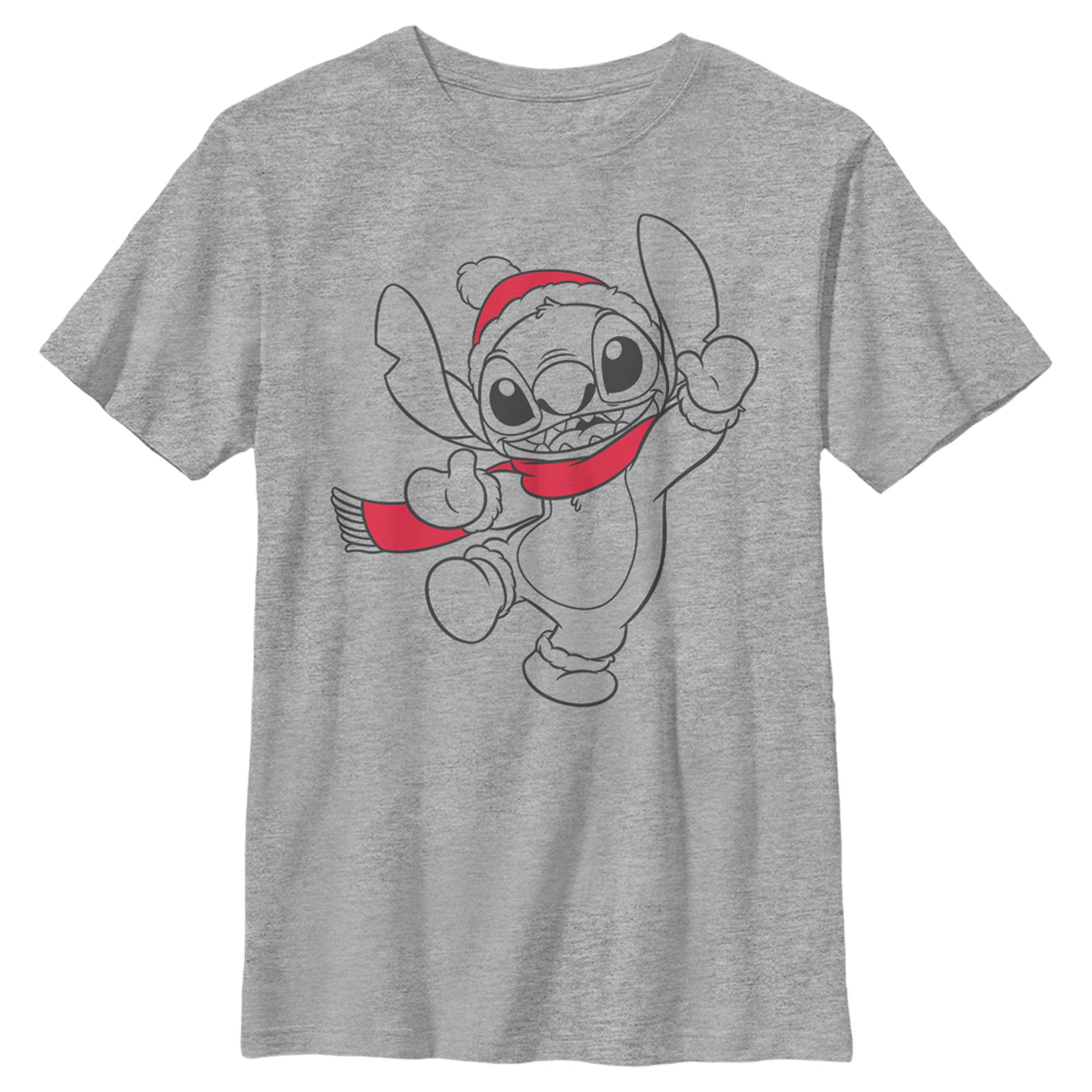 Boy’S Lilo & Stitch Santa Hats And Smiles T-Shirt