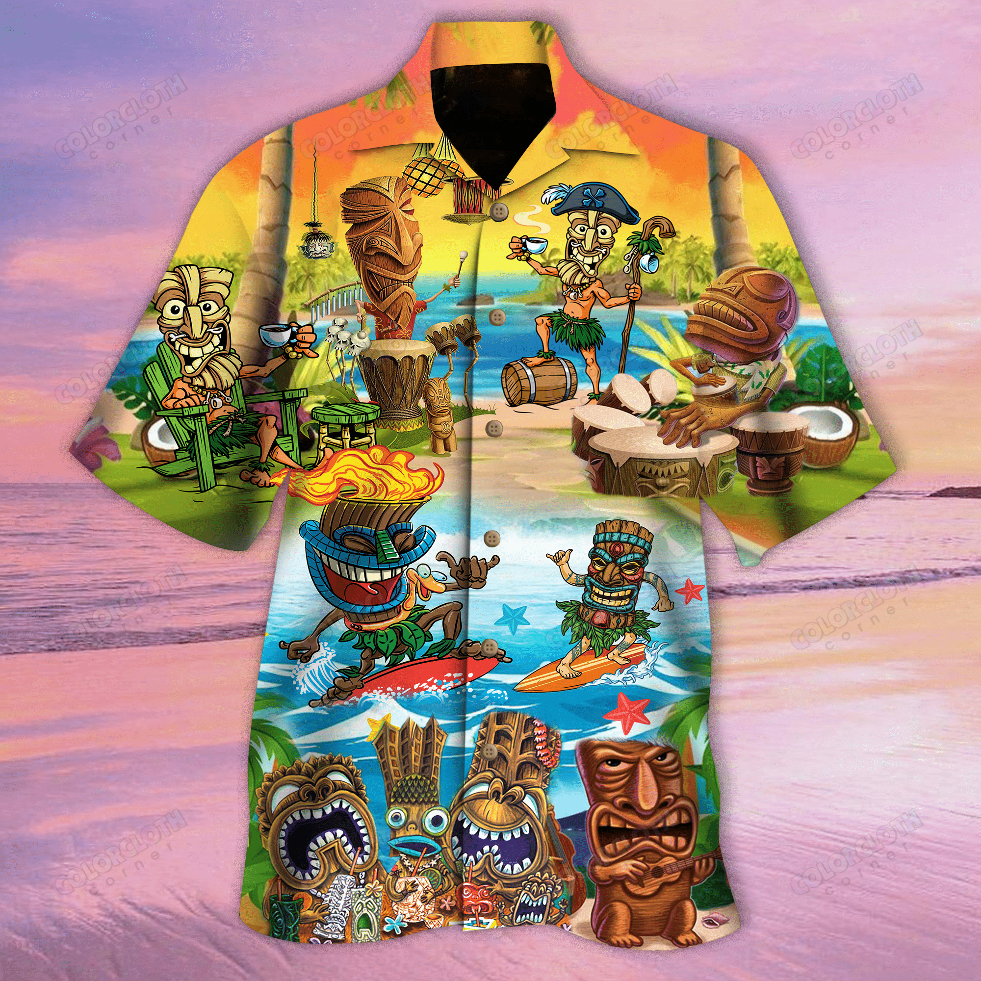 Tiki Funny Hawaii Shirt Ha36899