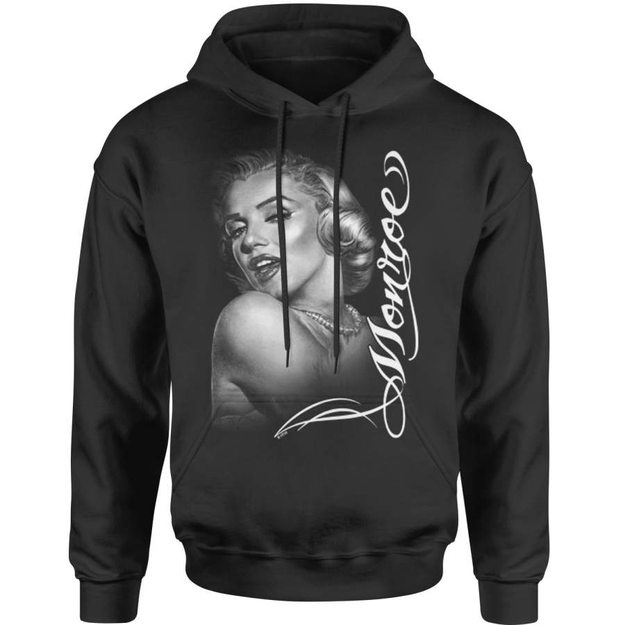 Marilyn Monroe Large Portrait Adult Hoodie Sweatshirt
