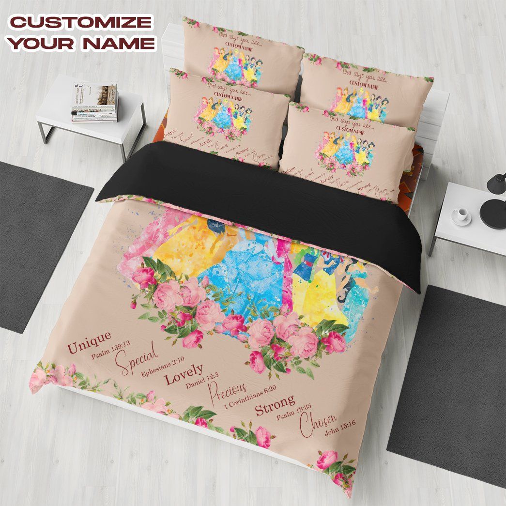 Casespring 3D God Says You Are Princess Custom Quilt Set