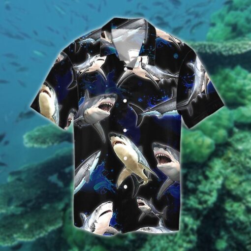 Shark Wave Hawaiian Hawaii Shirt