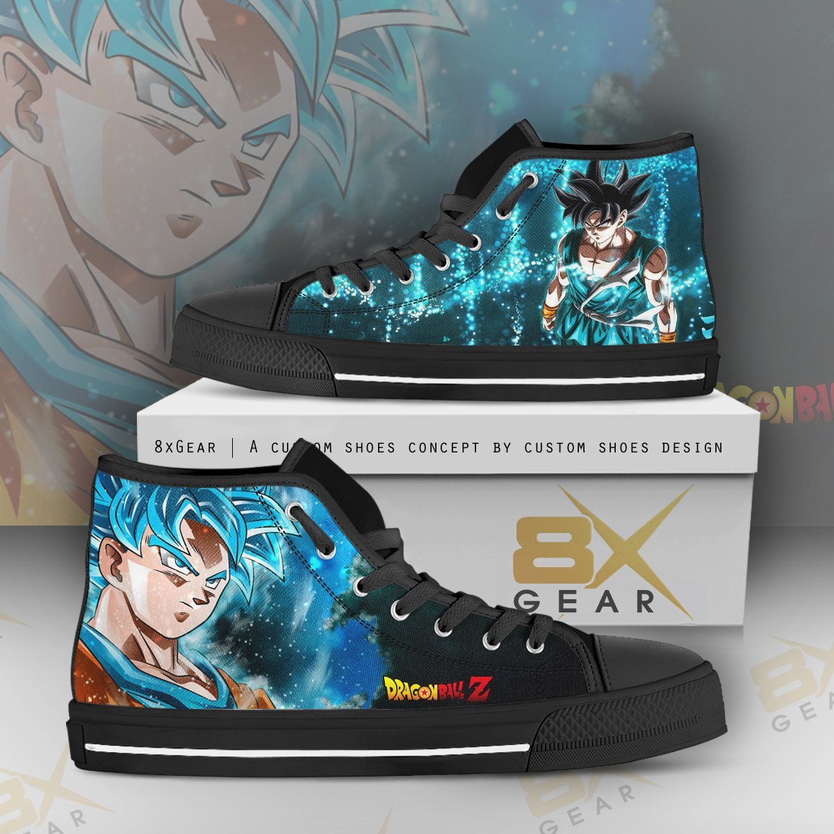 Son Goku Dragon Ball Super Anime Shoes Hi Top Sneakers Sneakers Anime Gift
