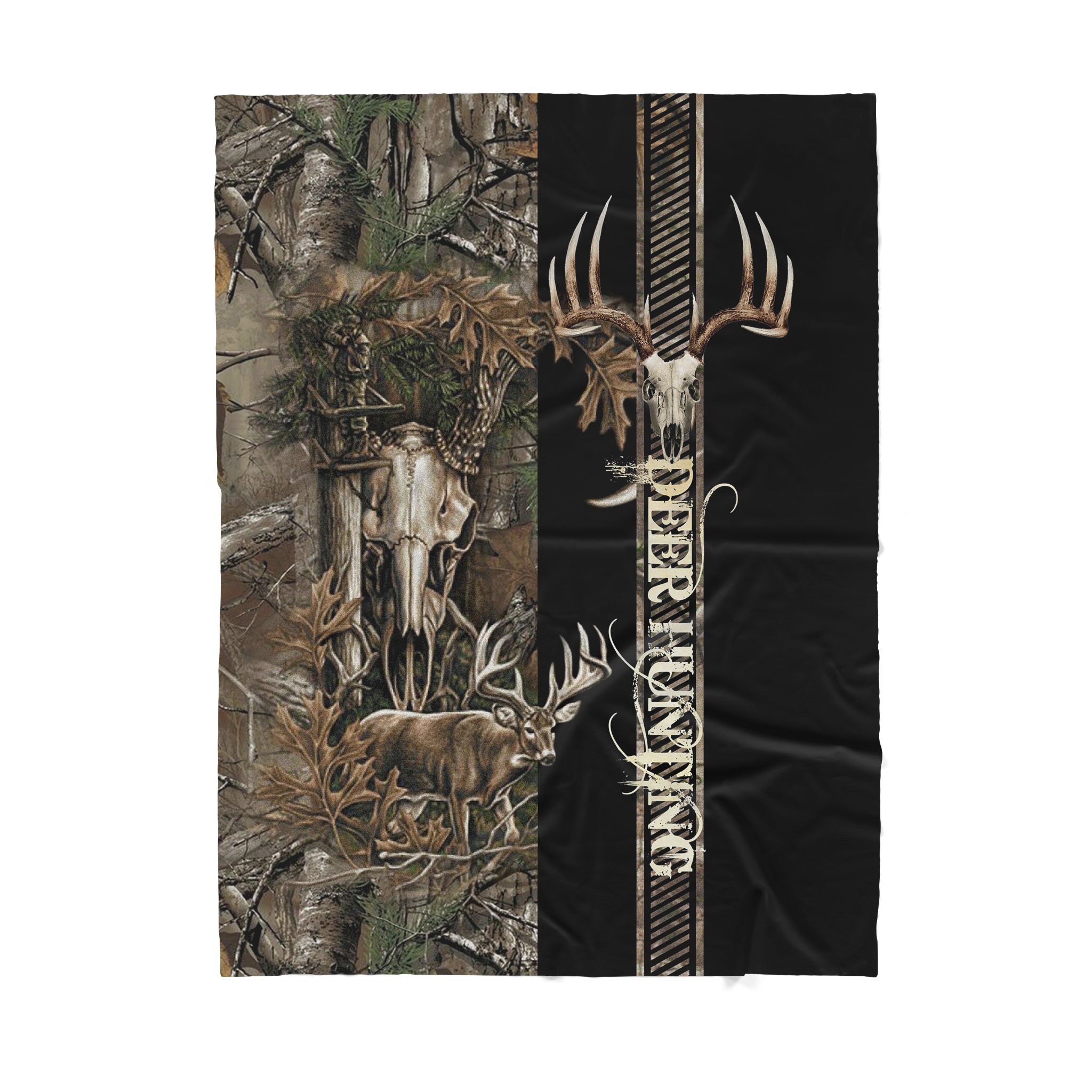 Custom Blanket Deer Hunting – Sherpa Blanket DL